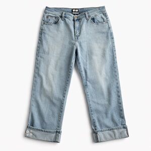 Levi’s 515 Capri Jeans Late 2000’s Floral Embroidered Stretch